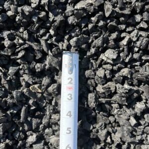 Black rubber mulch
